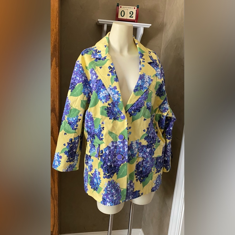 Linea by Louis Dell’ Olio Hydrangea Blazer women’s size 1X